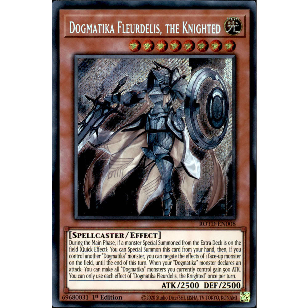 Dogmatika Fleurdelis, the Knighted ROTD-EN008 Yu-Gi-Oh! Card from the Rise of the Duelist Set