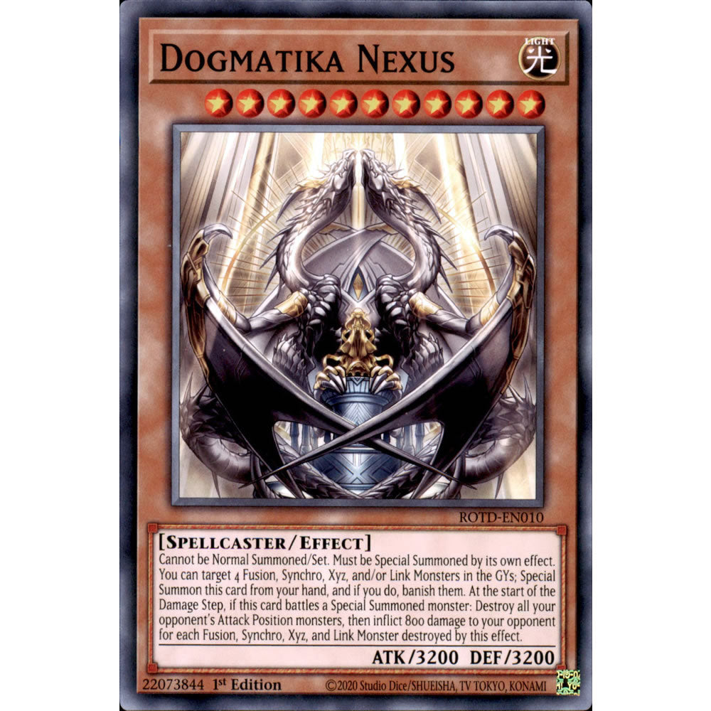Dogmatika Nexus ROTD-EN010 Yu-Gi-Oh! Card from the Rise of the Duelist Set