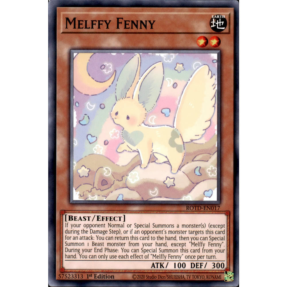 Melffy Fenny ROTD-EN017 Yu-Gi-Oh! Card from the Rise of the Duelist Set
