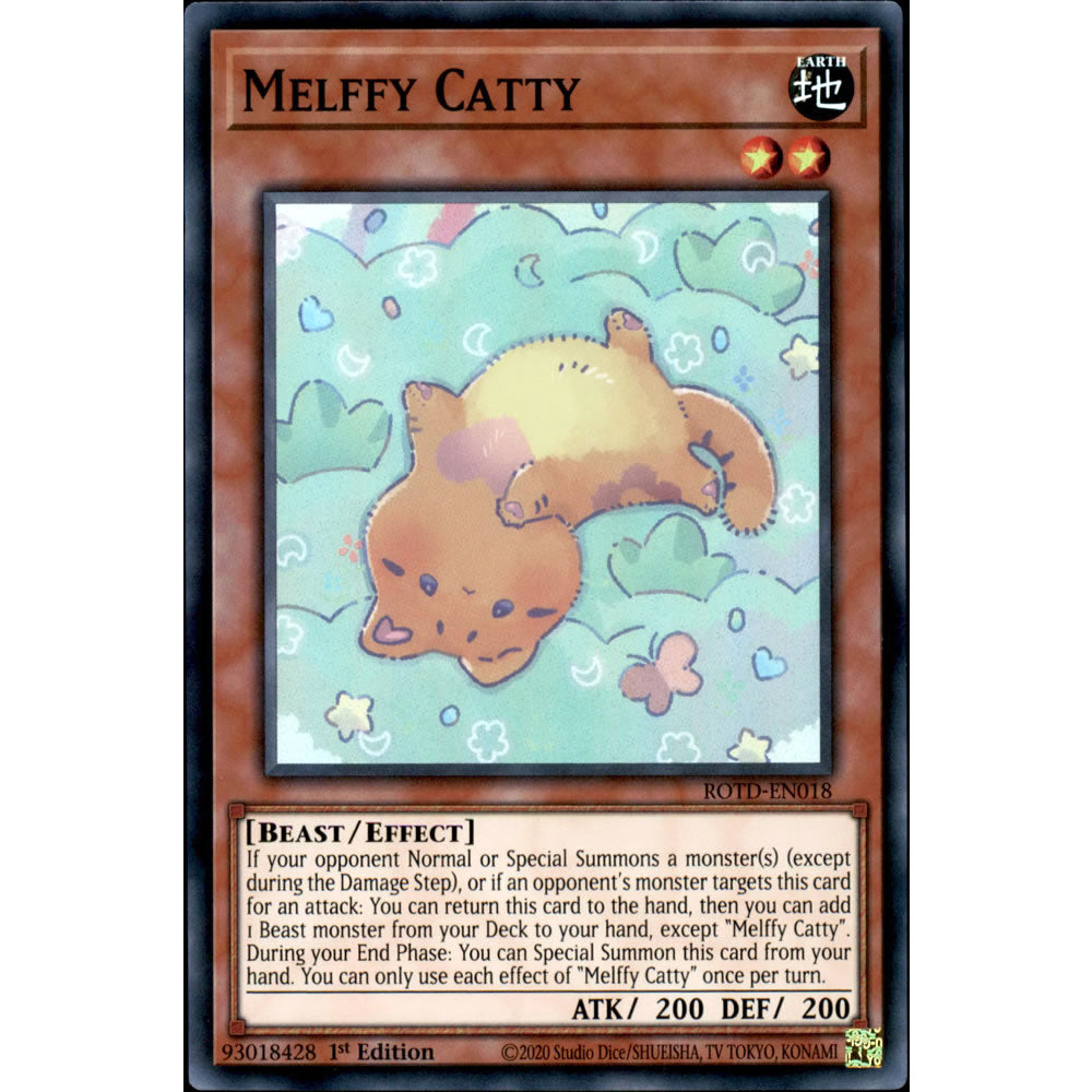 Melffy Catty ROTD-EN018 Yu-Gi-Oh! Card from the Rise of the Duelist Set