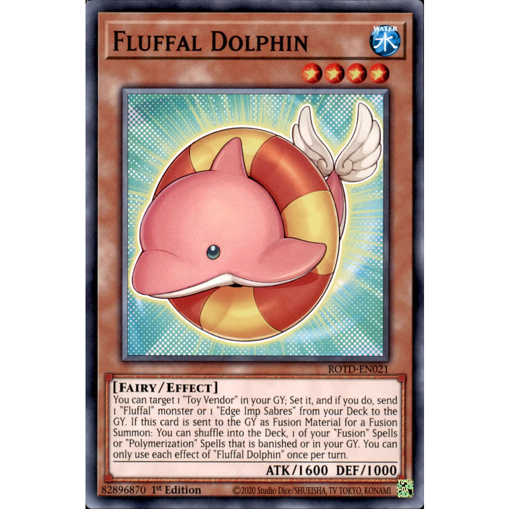 Fluffal Dolphin ROTD-EN021 Yu-Gi-Oh! Card from the Rise of the Duelist Set