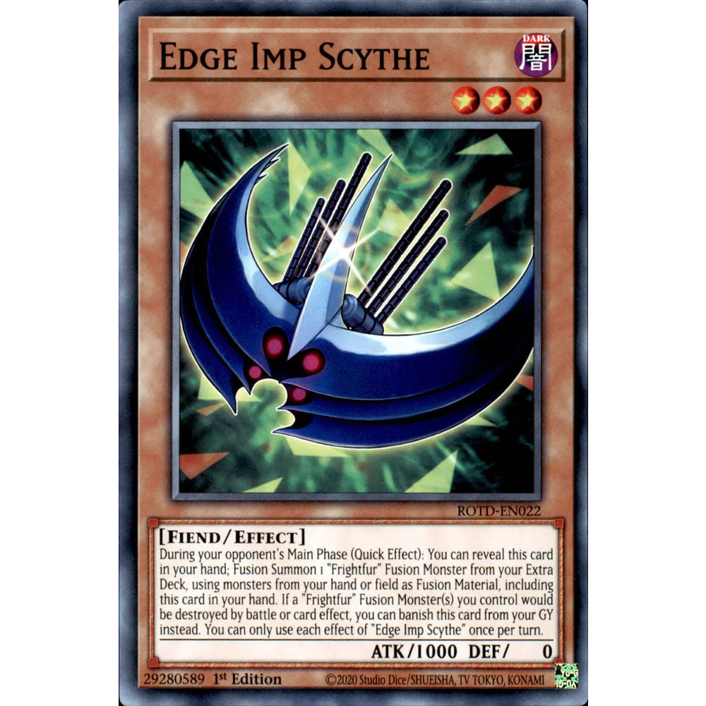 Edge Imp Scythe ROTD-EN022 Yu-Gi-Oh! Card from the Rise of the Duelist Set