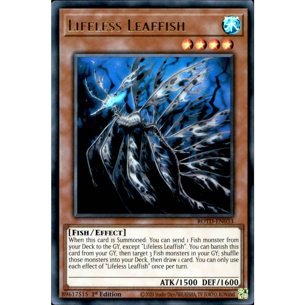 Lifeless Leaffish ROTD-EN033 Yu-Gi-Oh! Card from the Rise of the Duelist Set