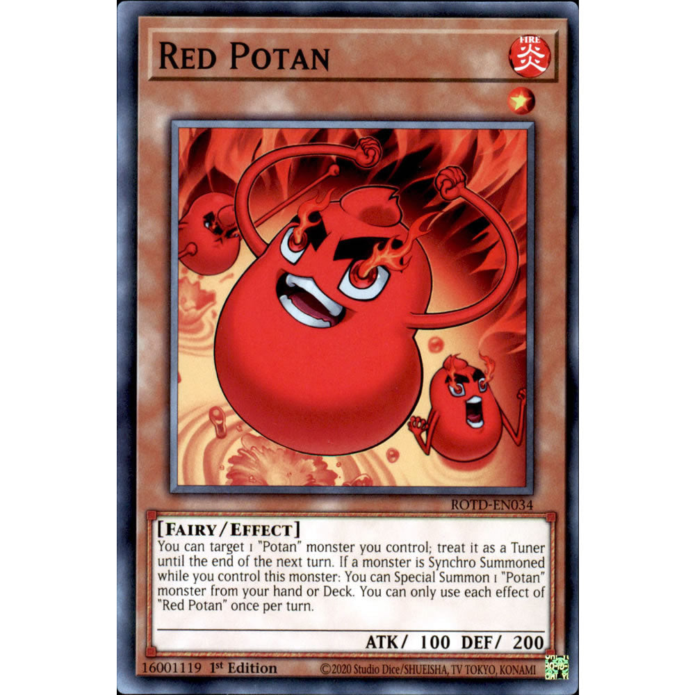 Red Potan ROTD-EN034 Yu-Gi-Oh! Card from the Rise of the Duelist Set