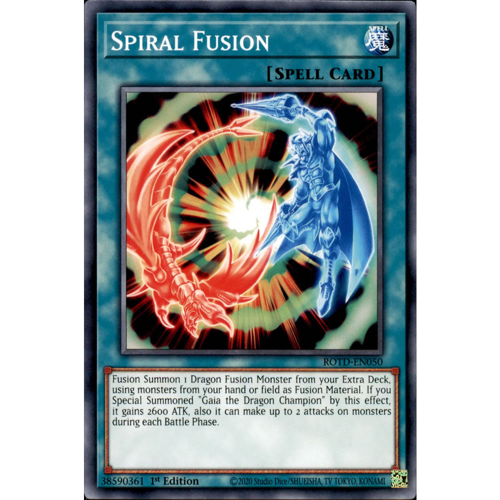Spiral Fusion ROTD-EN050 Yu-Gi-Oh! Card from the Rise of the Duelist Set