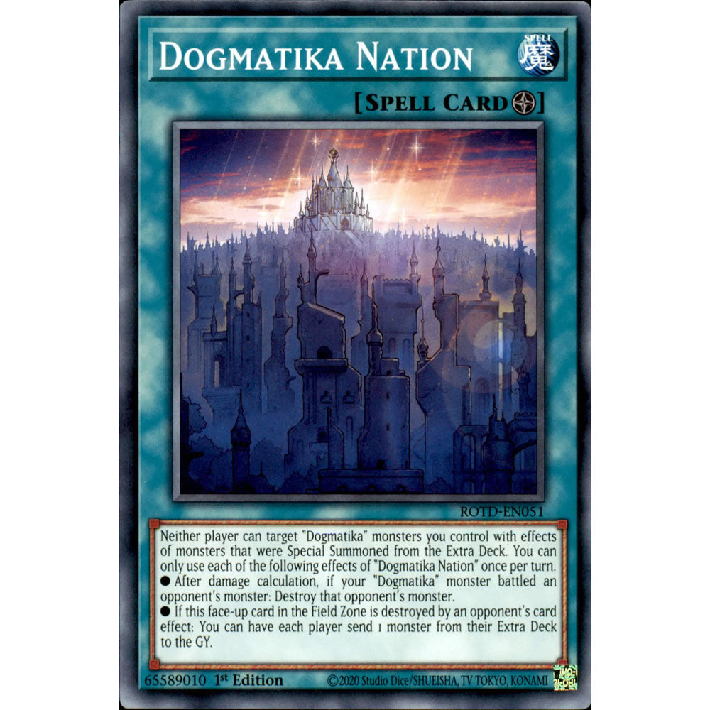 Dogmatika Nation ROTD-EN051 Yu-Gi-Oh! Card from the Rise of the Duelist Set
