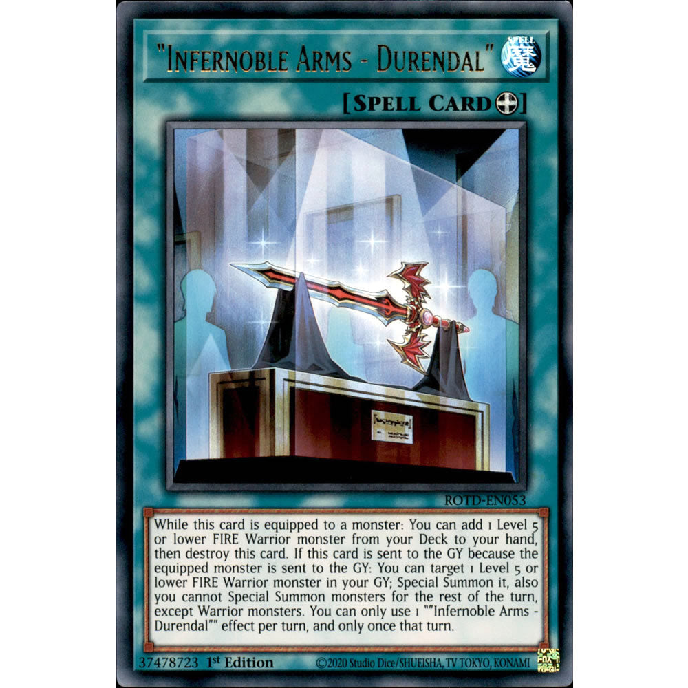 Infernoble Arms - Durendal ROTD-EN053 Yu-Gi-Oh! Card from the Rise of the Duelist Set
