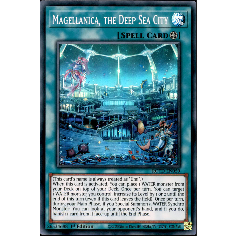 Magellanica, the Deep Sea City ROTD-EN059 Yu-Gi-Oh! Card from the Rise of the Duelist Set