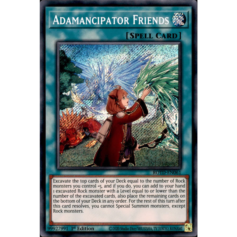 Adamancipator Friends ROTD-EN061 Yu-Gi-Oh! Card from the Rise of the Duelist Set