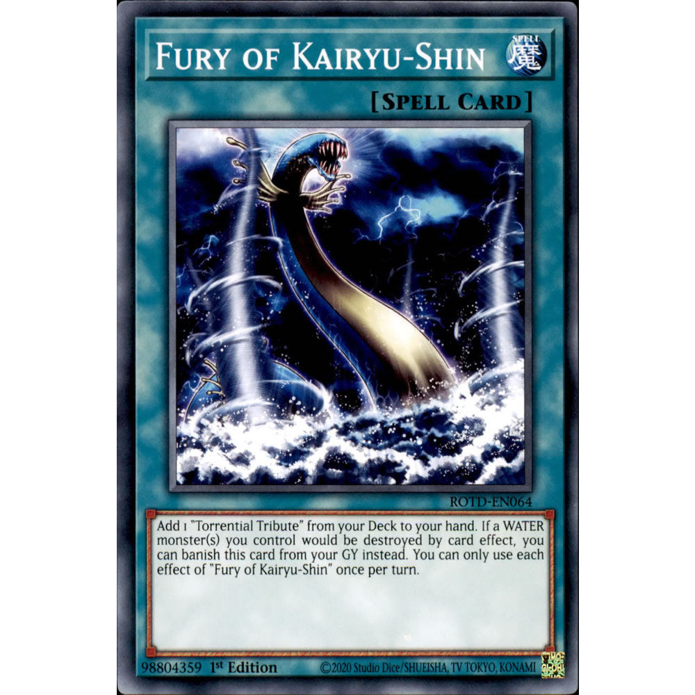 Fury of Kairyu-Shin ROTD-EN064 Yu-Gi-Oh! Card from the Rise of the Duelist Set