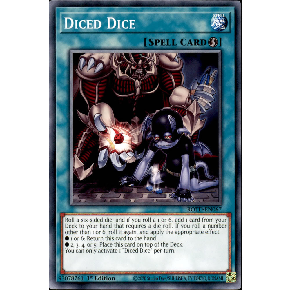 Diced Dice ROTD-EN067 Yu-Gi-Oh! Card from the Rise of the Duelist Set
