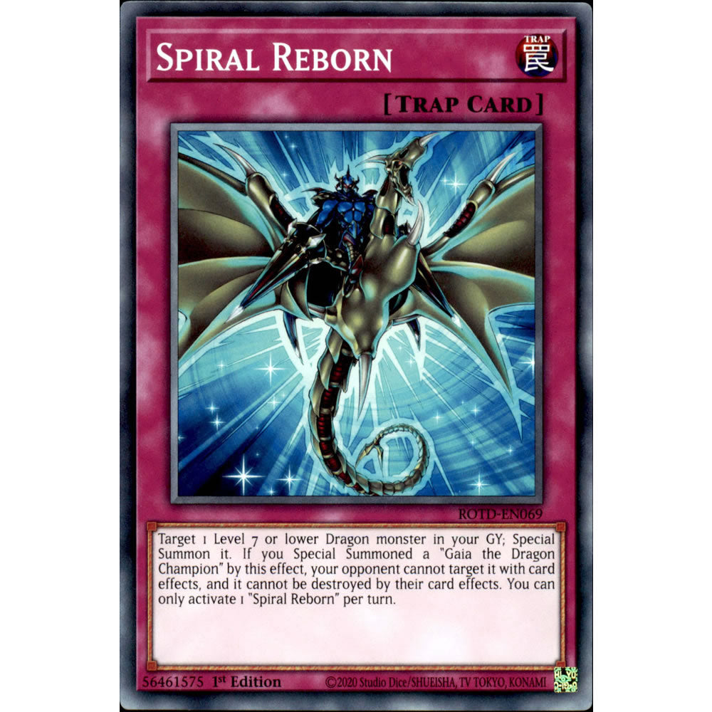 Spiral Reborn ROTD-EN069 Yu-Gi-Oh! Card from the Rise of the Duelist Set