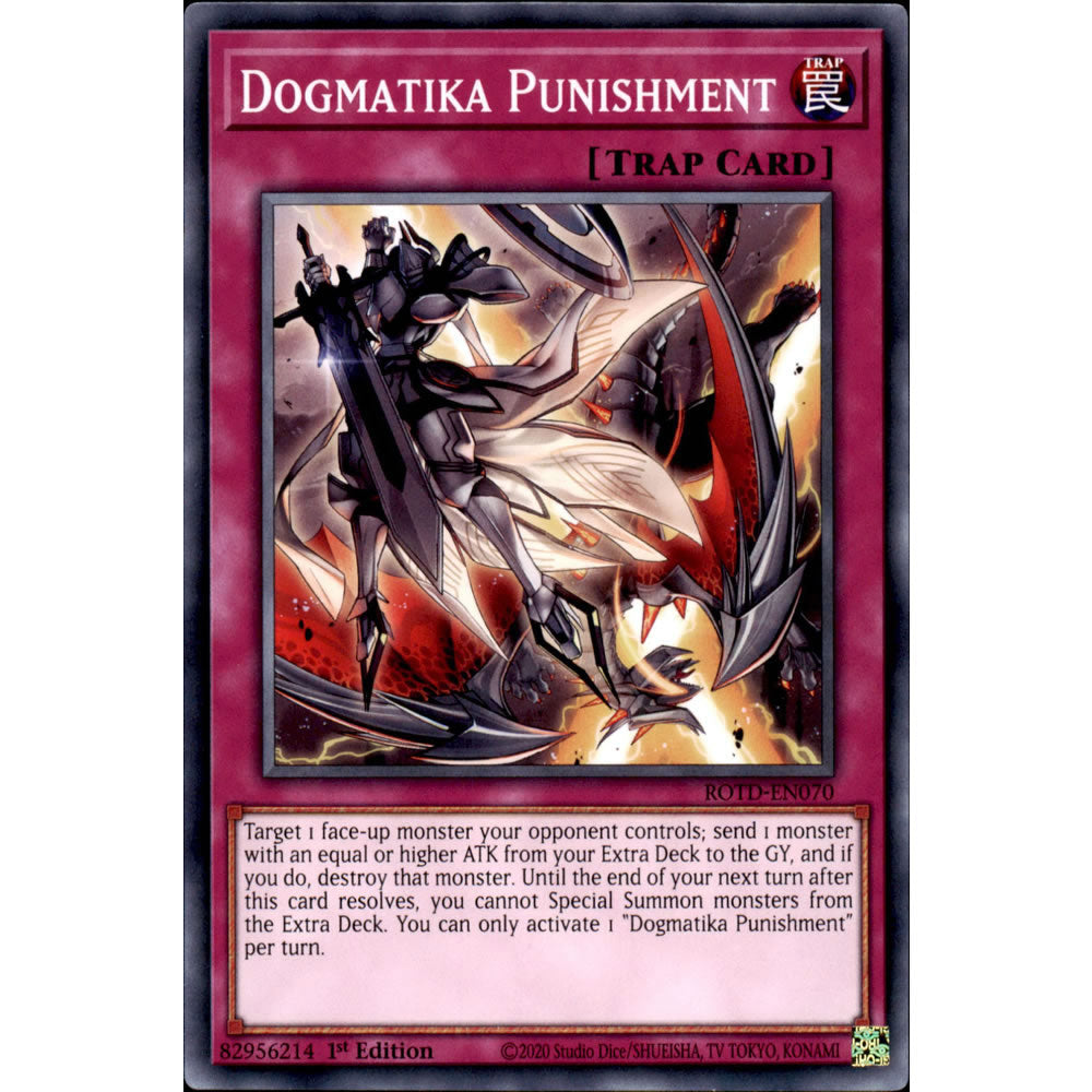 Dogmatika Punishment ROTD-EN070 Yu-Gi-Oh! Card from the Rise of the Duelist Set