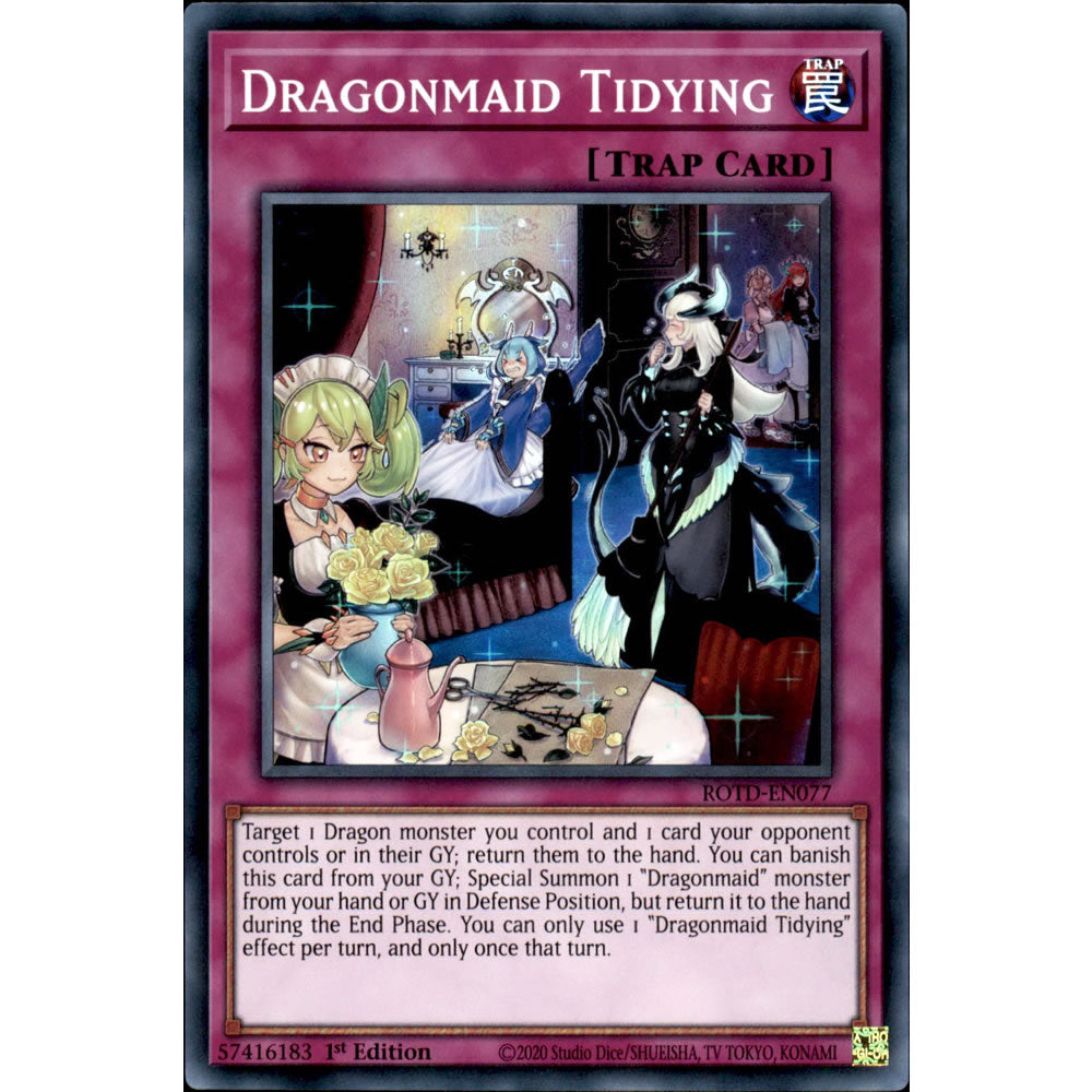 Dragonmaid Tidying ROTD-EN077 Yu-Gi-Oh! Card from the Rise of the Duelist Set