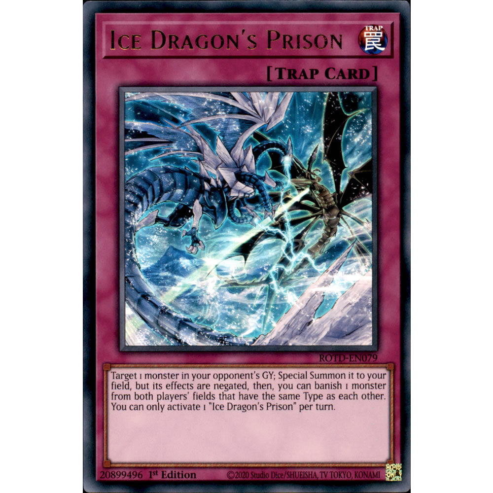 Ice Dragon's Prison ROTD-EN079 Yu-Gi-Oh! Card from the Rise of the Duelist Set