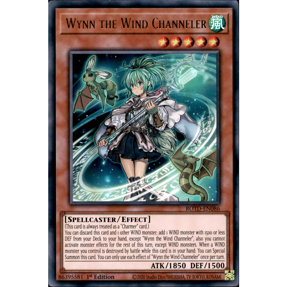 Wynn the Wind Channeler ROTD-EN086 Yu-Gi-Oh! Card from the Rise of the Duelist Set