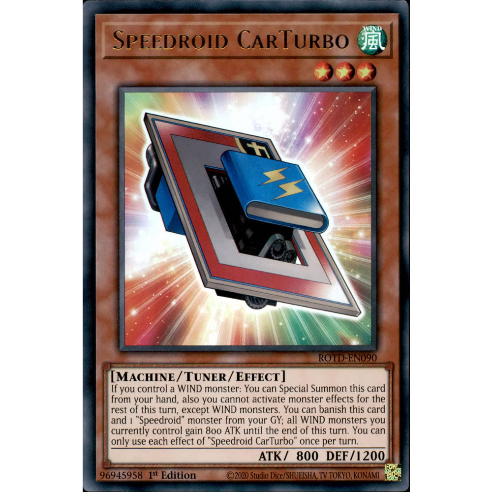 Speedroid CarTurbo ROTD-EN090 Yu-Gi-Oh! Card from the Rise of the Duelist Set