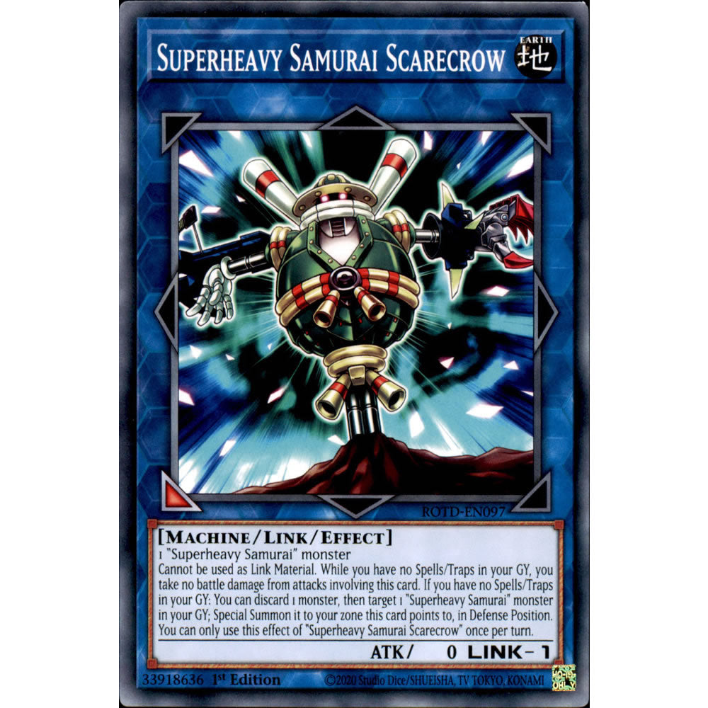 Superheavy Samurai Scarecrow ROTD-EN097 Yu-Gi-Oh! Card from the Rise of the Duelist Set