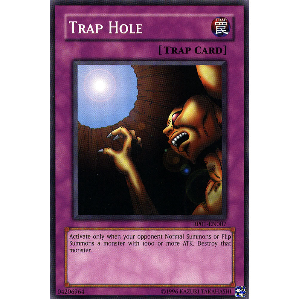 Trap Hole RP01-EN007 Yu-Gi-Oh! Card from the Retro Pack 1 Set