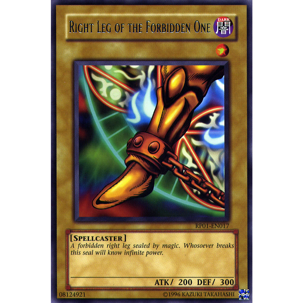 Right Leg of the Forbidden One RP01-EN017 Yu-Gi-Oh! Card from the Retro Pack 1 Set