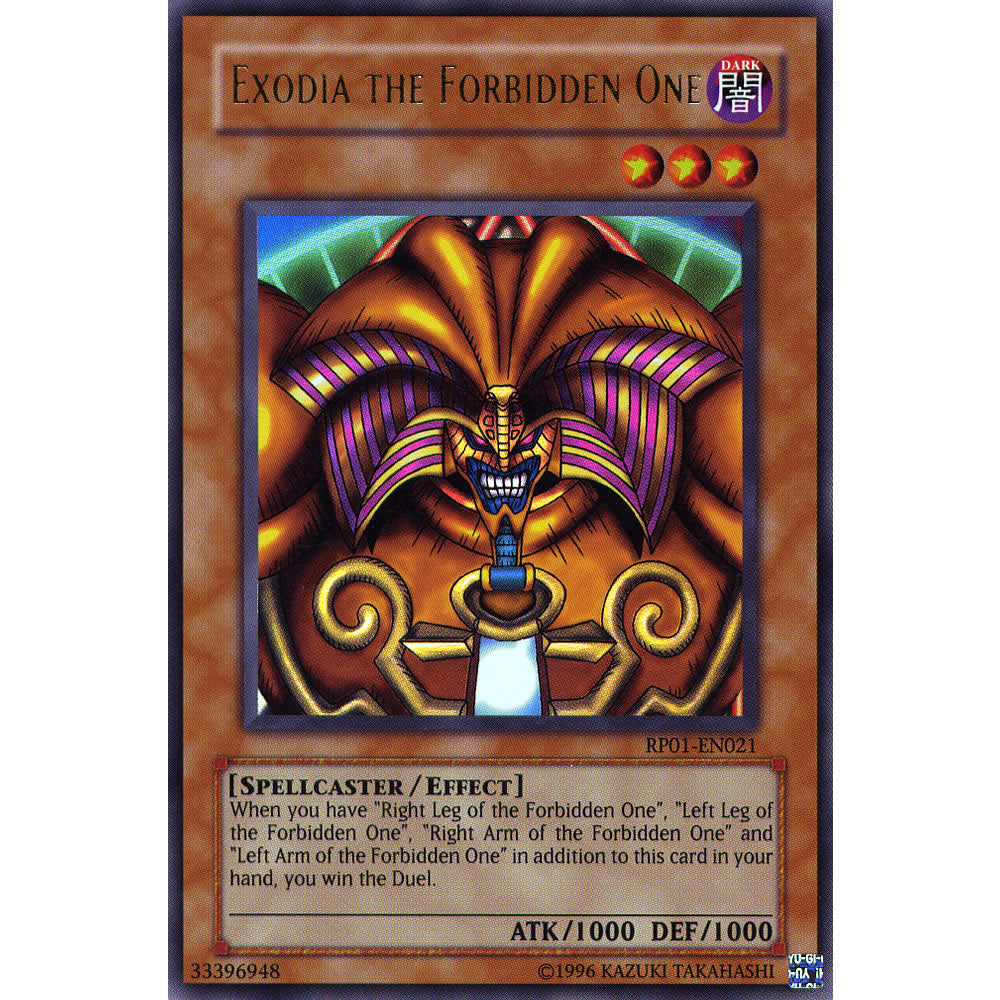 Exodia the Forbidden One RP01-EN021 Yu-Gi-Oh! Card from the Retro Pack 1 Set