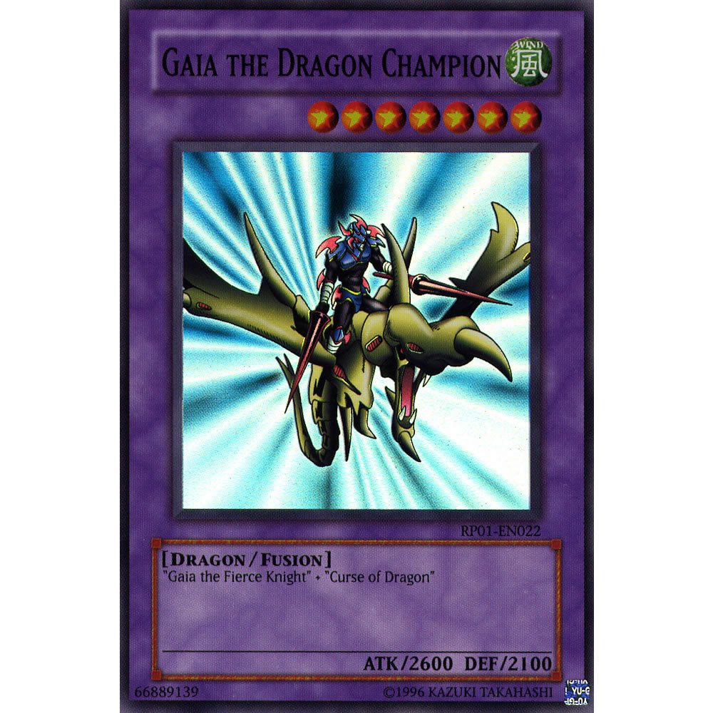 Gaia the Dragon Champion RP01-EN022 Yu-Gi-Oh! Card from the Retro Pack 1 Set