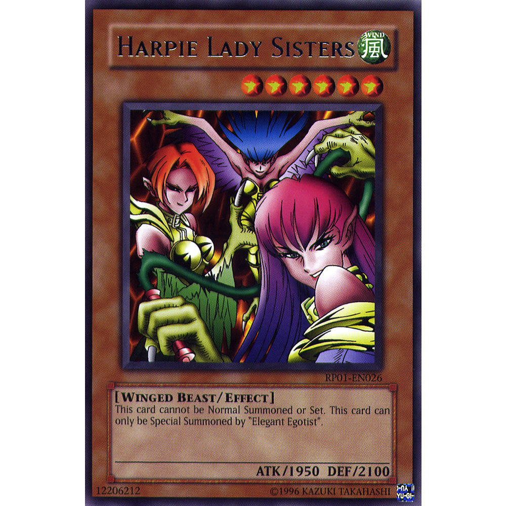 Harpie Lady Sisters RP01-EN026 Yu-Gi-Oh! Card from the Retro Pack 1 Set