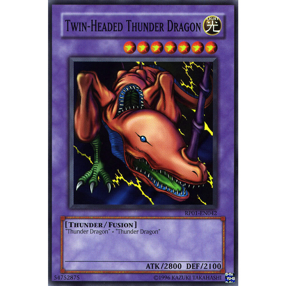 Twin-Headed Thunder Dragon RP01-EN042 Yu-Gi-Oh! Card from the Retro Pack 1 Set