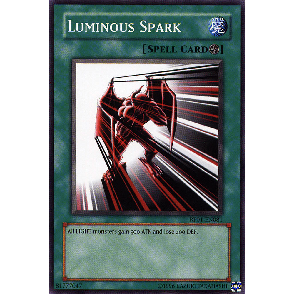 Luminous Spark RP01-EN081 Yu-Gi-Oh! Card from the Retro Pack 1 Set