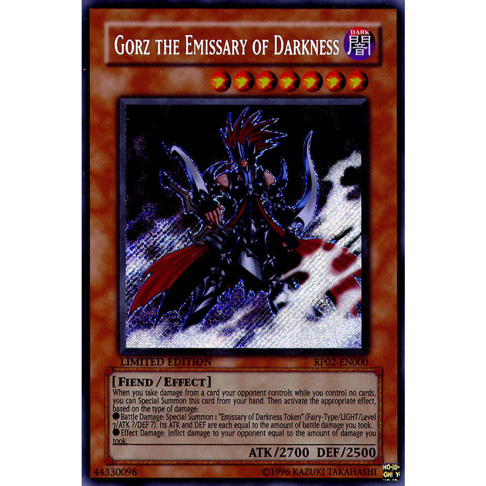 Gorz The Emissary Of Darkness RP02-EN000 Yu-Gi-Oh! Card from the Retro Pack 2 Set