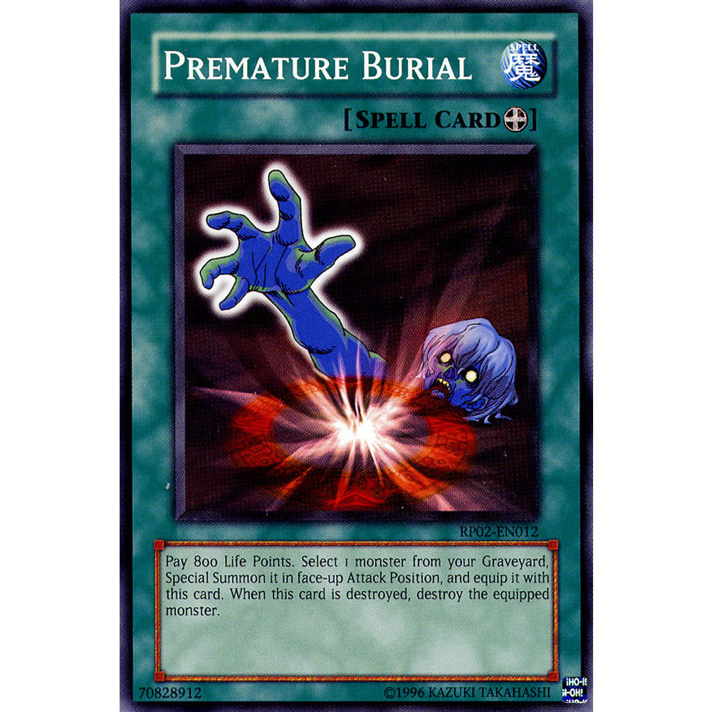 Premature Burial RP02-EN012 Yu-Gi-Oh! Card from the Retro Pack 2 Set