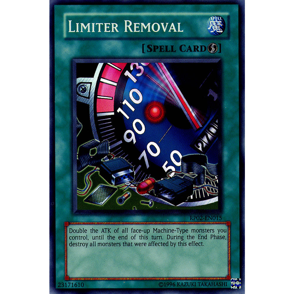 Limiter Removal RP02-EN015 Yu-Gi-Oh! Card from the Retro Pack 2 Set