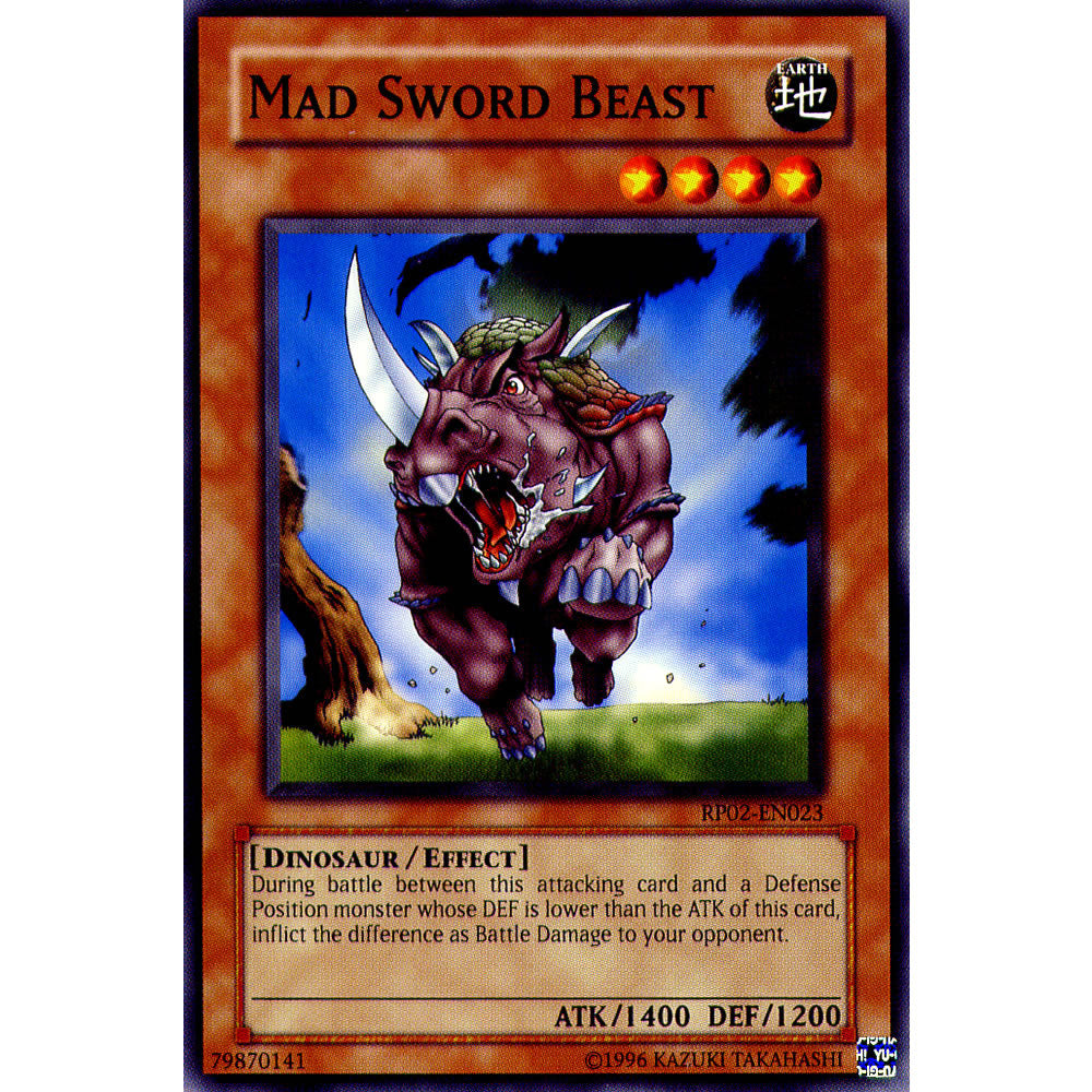Mad Sword Beast RP02-EN023 Yu-Gi-Oh! Card from the Retro Pack 2 Set