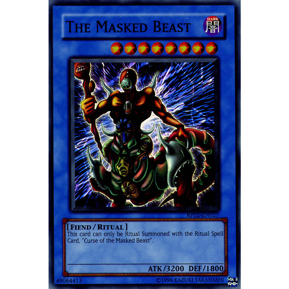 The Masked Beast RP02-EN027 Yu-Gi-Oh! Card from the Retro Pack 2 Set