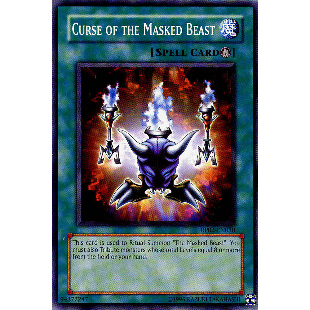 Curse of the Masked Beast RP02-EN030 Yu-Gi-Oh! Card from the Retro Pack 2 Set