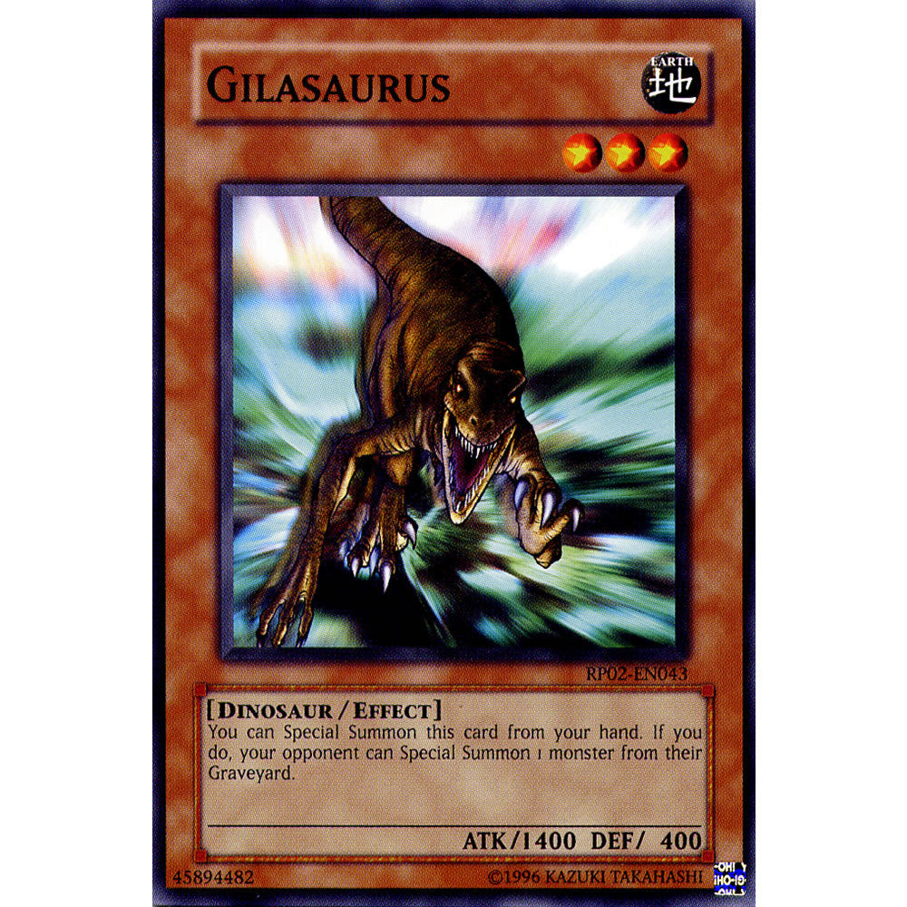 Gilasaurus RP02-EN043 Yu-Gi-Oh! Card from the Retro Pack 2 Set