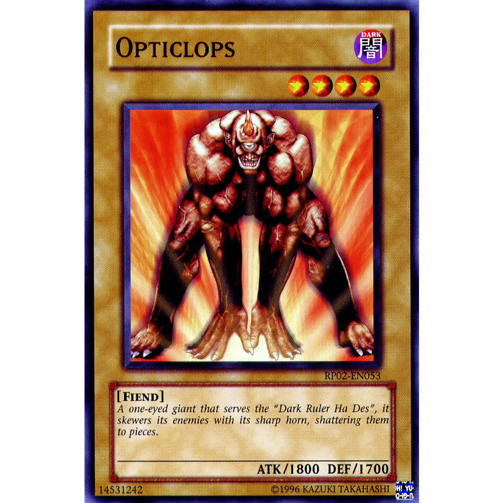 Opticlops RP02-EN053 Yu-Gi-Oh! Card from the Retro Pack 2 Set