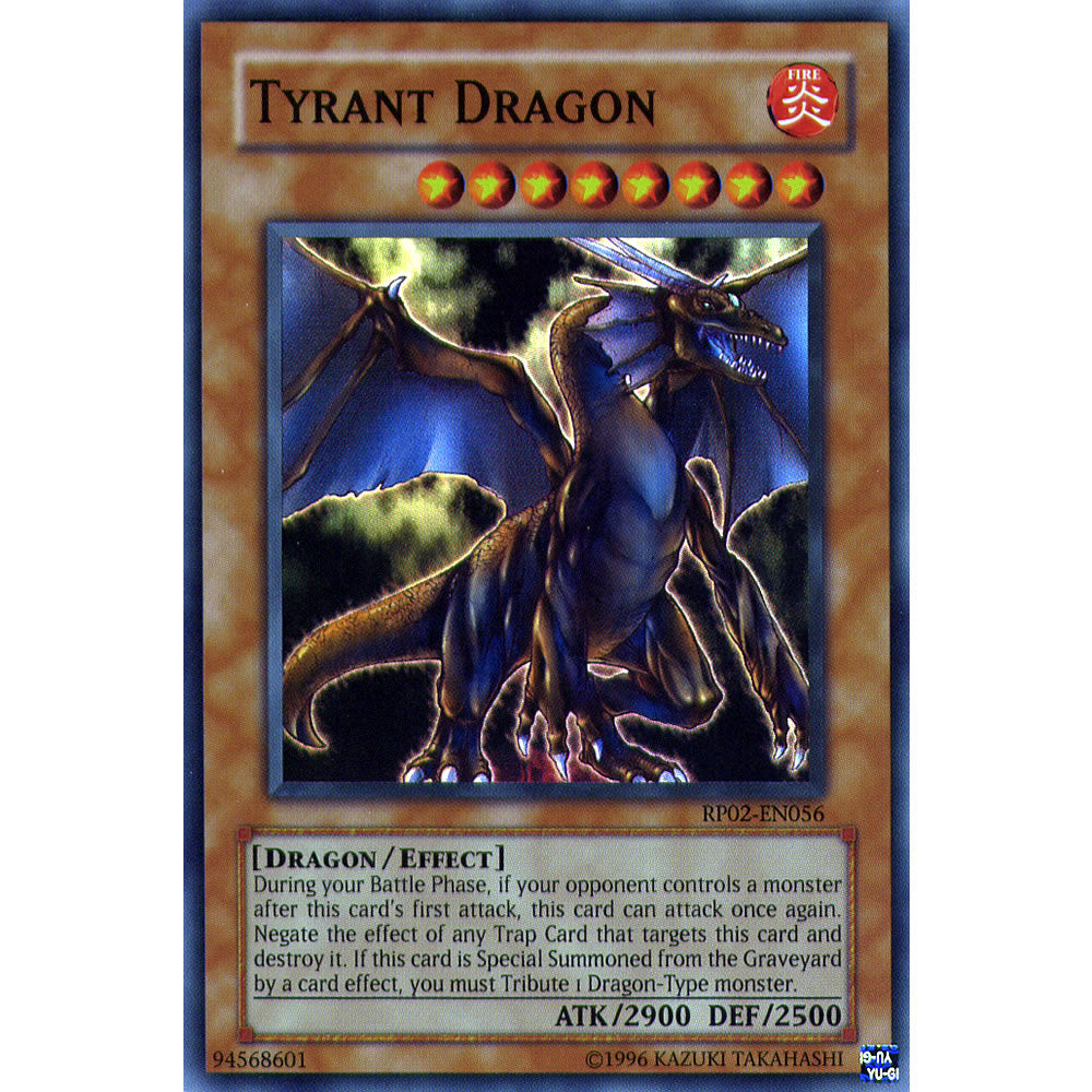 Tyrant Dragon RP02-EN056 Yu-Gi-Oh! Card from the Retro Pack 2 Set