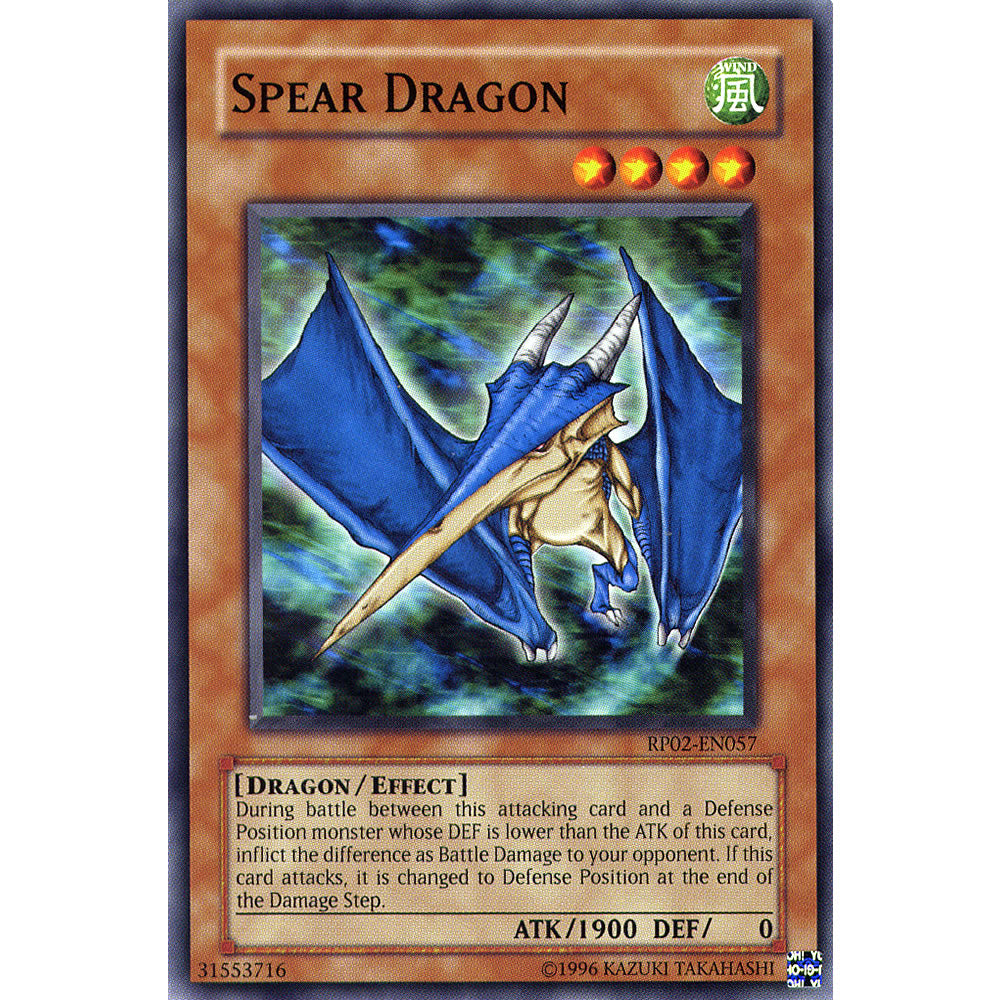 Spear Dragon RP02-EN057 Yu-Gi-Oh! Card from the Retro Pack 2 Set