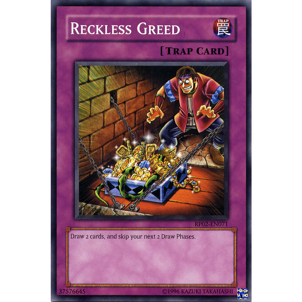 Reckless Greed RP02-EN071 Yu-Gi-Oh! Card from the Retro Pack 2 Set
