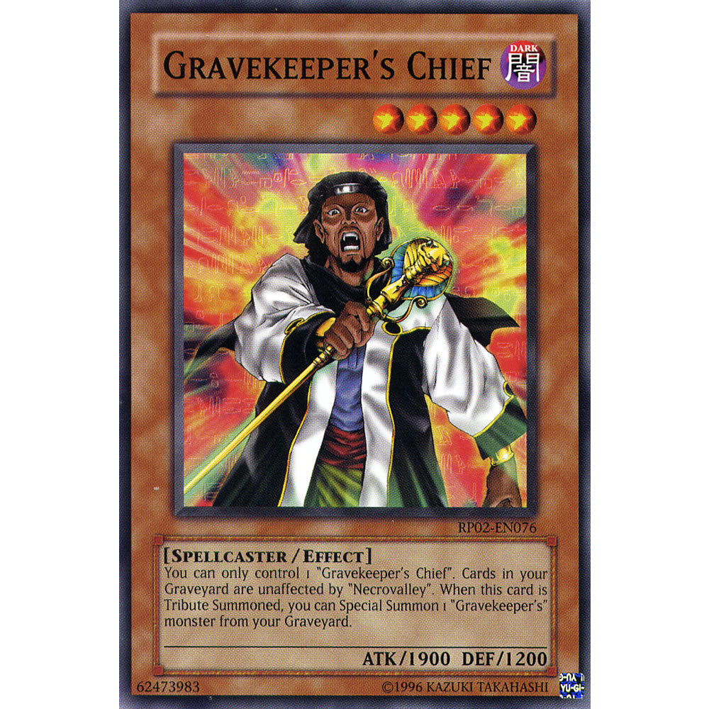 Gravekeeper's Chief RP02-EN076 Yu-Gi-Oh! Card from the Retro Pack 2 Set
