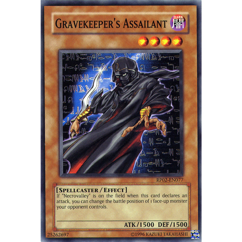 Gravekeeper's Assailant RP02-EN077 Yu-Gi-Oh! Card from the Retro Pack 2 Set