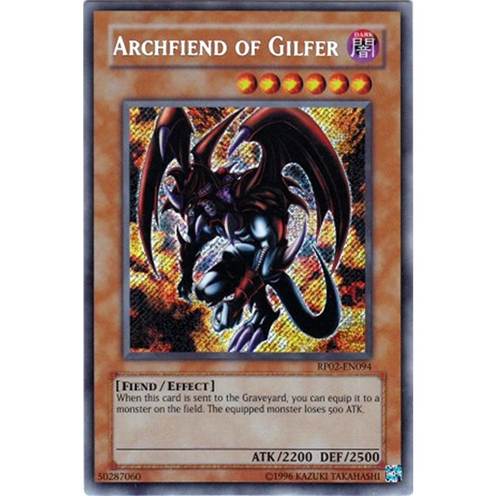 Archfiend the Gilfer RP02-EN094 Yu-Gi-Oh! Card from the Retro Pack 2 Set
