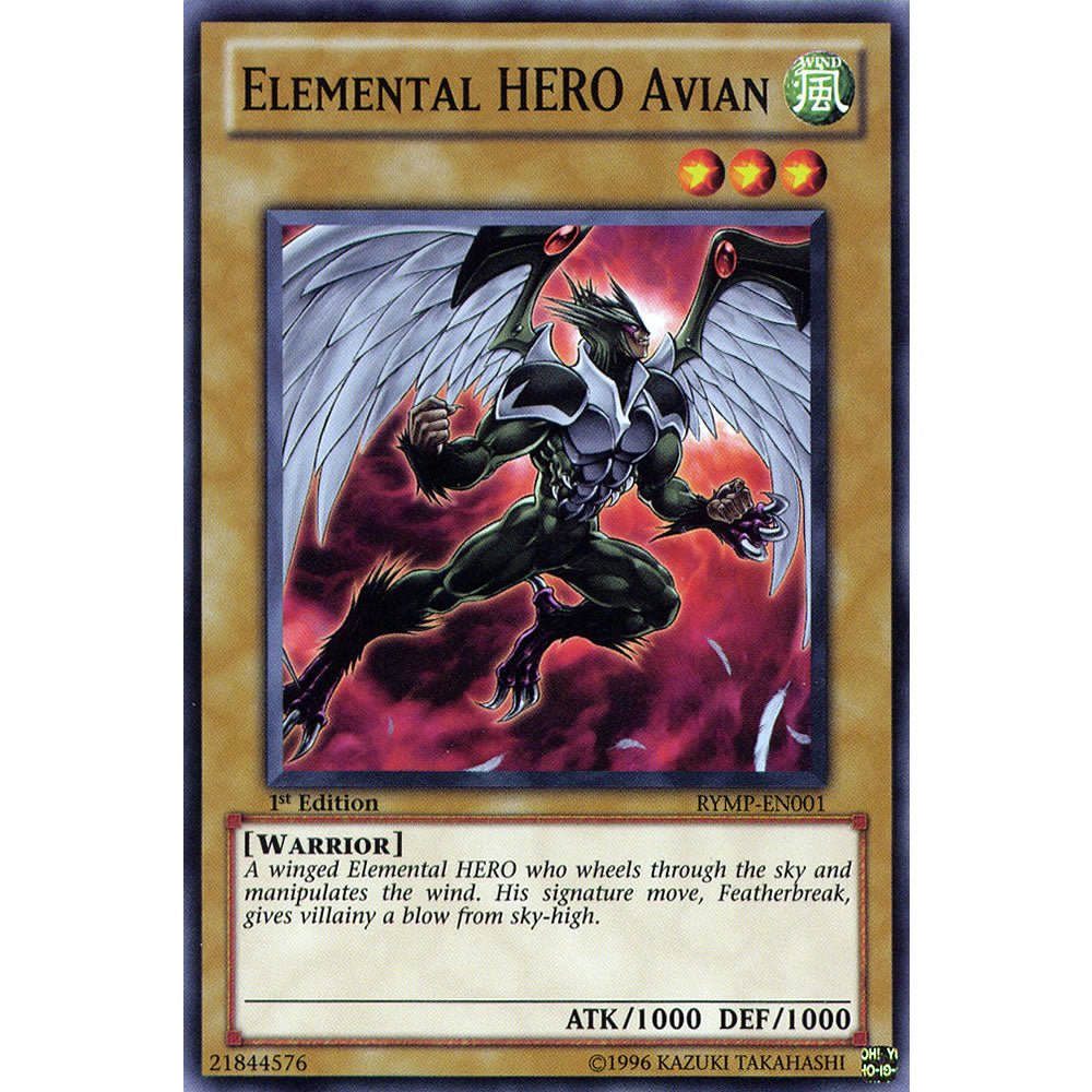 Elemental Hero Avian RYMP-EN001 Yu-Gi-Oh! Card from the Ra Yellow Mega Pack Set