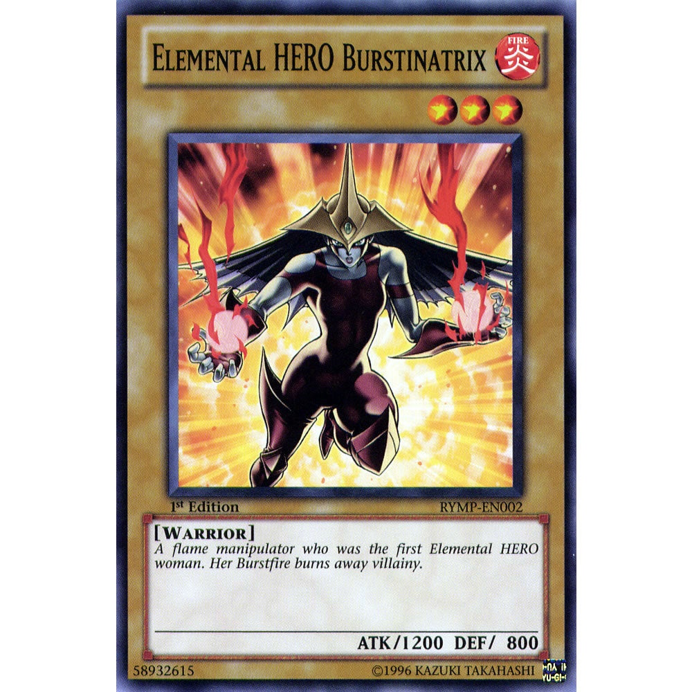 Elemental Hero Burstinatrix RYMP-EN002 Yu-Gi-Oh! Card from the Ra Yellow Mega Pack Set