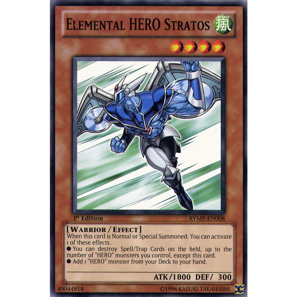 Elemental Hero Stratos RYMP-EN008 Yu-Gi-Oh! Card from the Ra Yellow Mega Pack Set