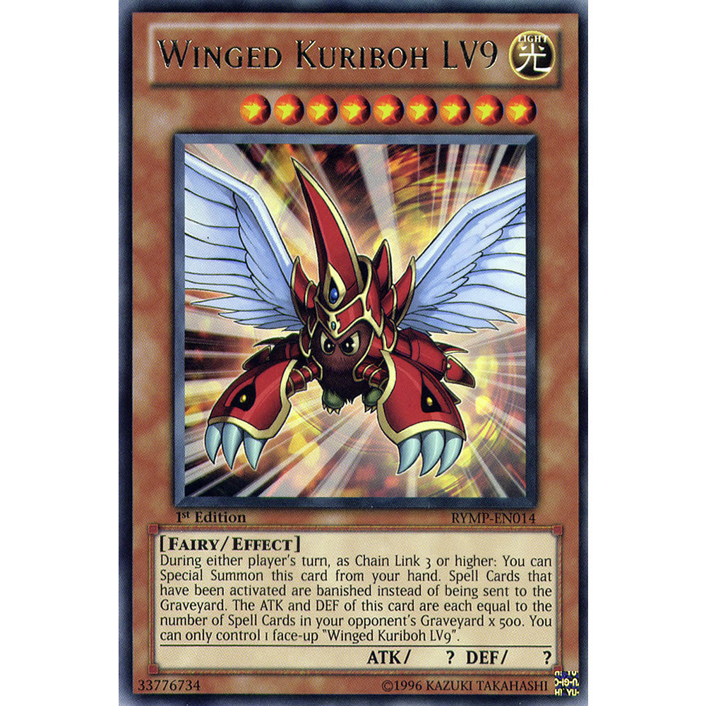 Winged Kuriboh LV9 RYMP-EN014 Yu-Gi-Oh! Card from the Ra Yellow Mega Pack Set