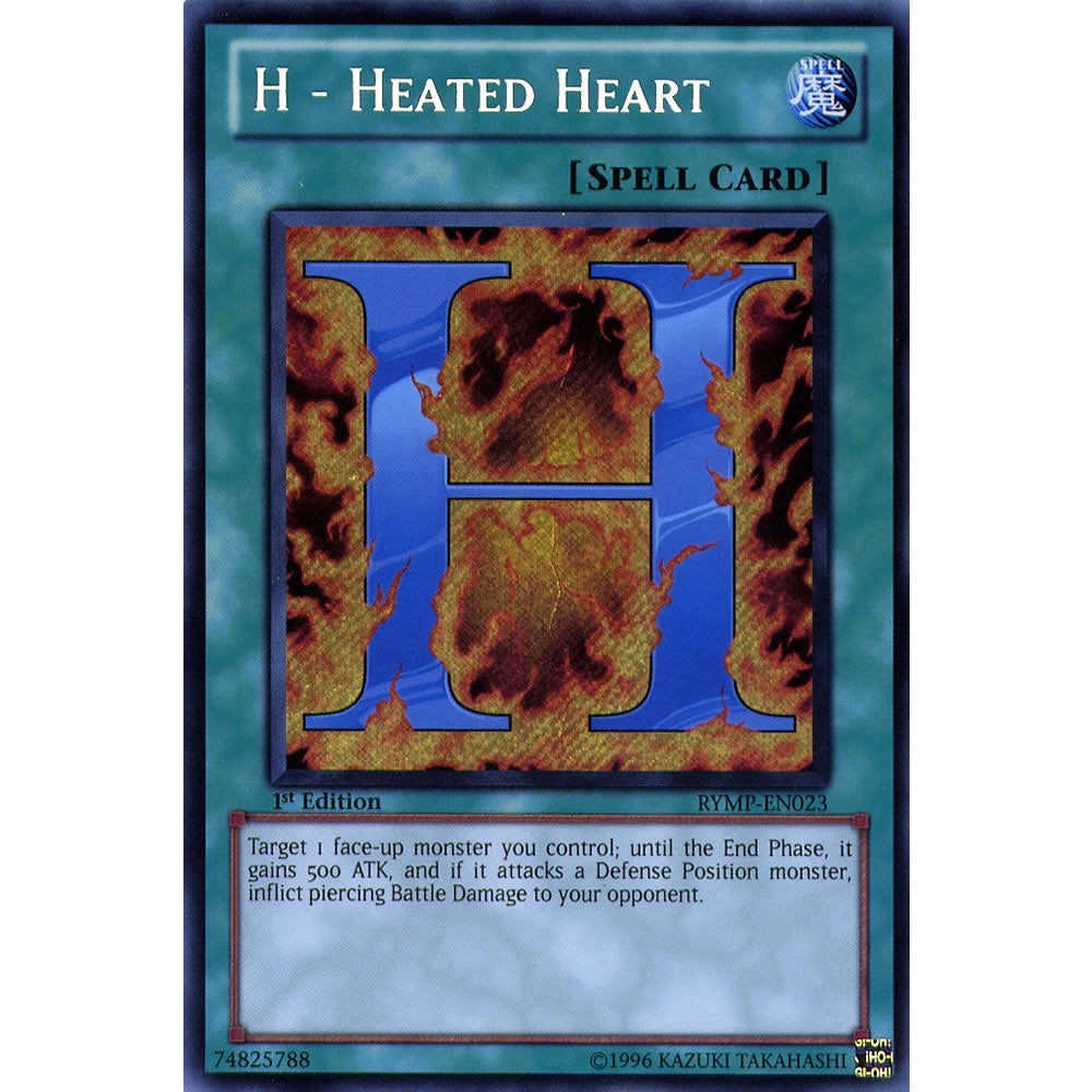 H - Heated Heart RYMP-EN023 Yu-Gi-Oh! Card from the Ra Yellow Mega Pack Set