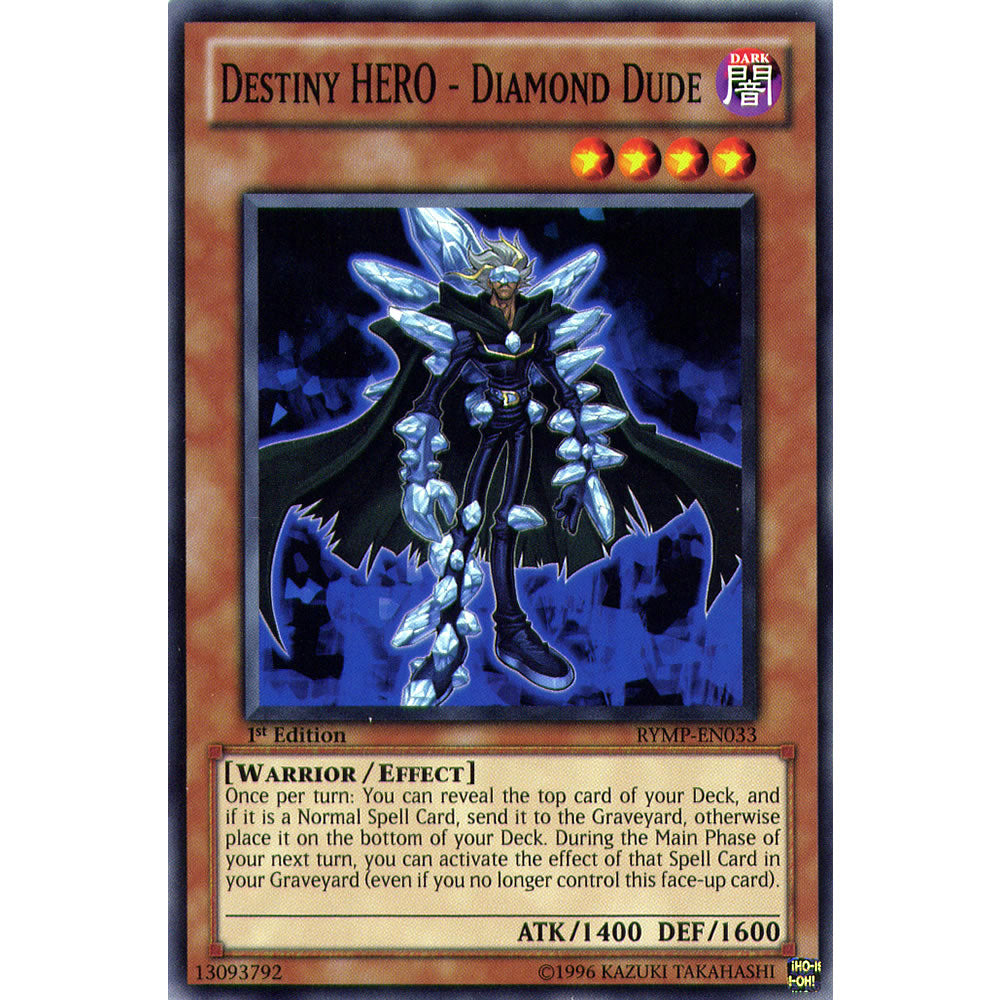 Destiny Hero - Diamond Dude RYMP-EN033 Yu-Gi-Oh! Card from the Ra Yellow Mega Pack Set