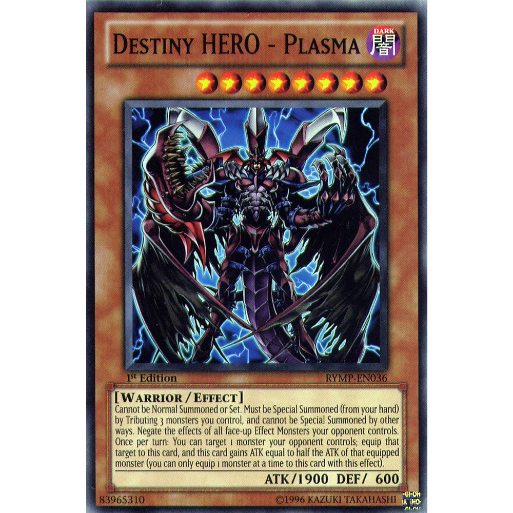 Destiny HERO - Plasma RYMP-EN036 Yu-Gi-Oh! Card from the Ra Yellow Mega Pack Set